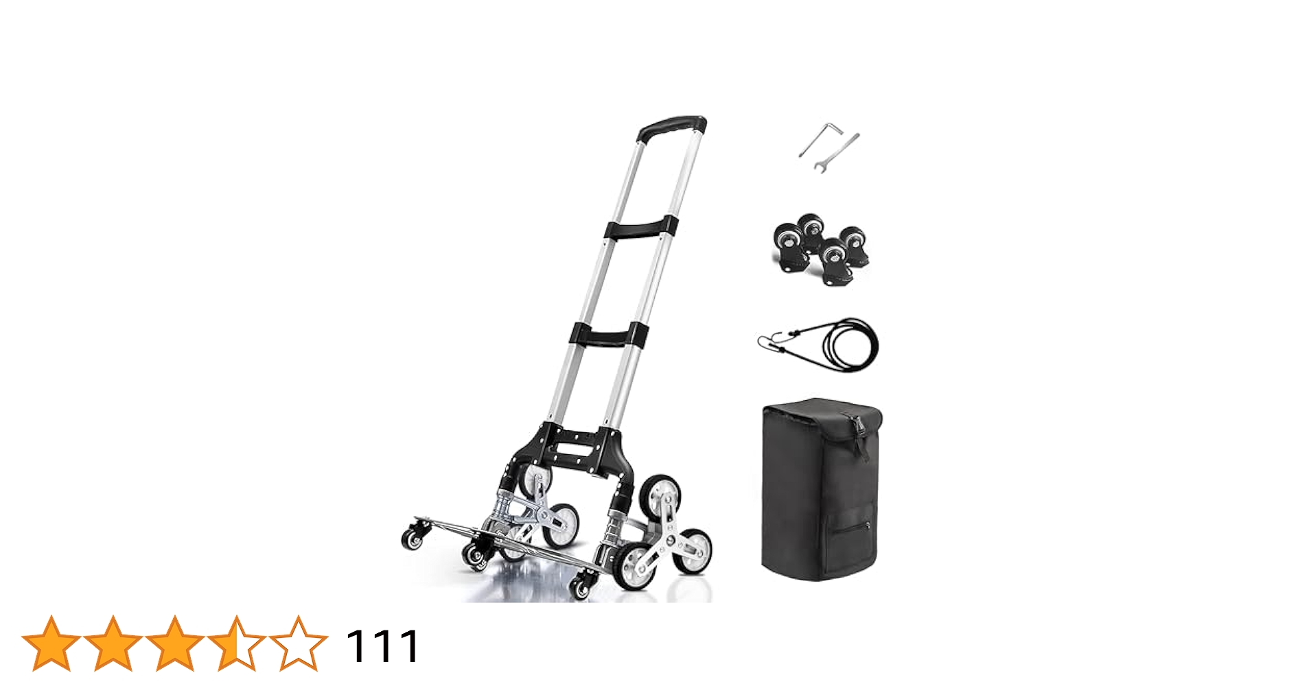 階段登れる⭐️キャリーカート 10輪 耐荷重80kg 折りたたみ式ハンドトラック キャリーカート 10輪 耐荷重80kg 折りたたみ式 ハンドトラック